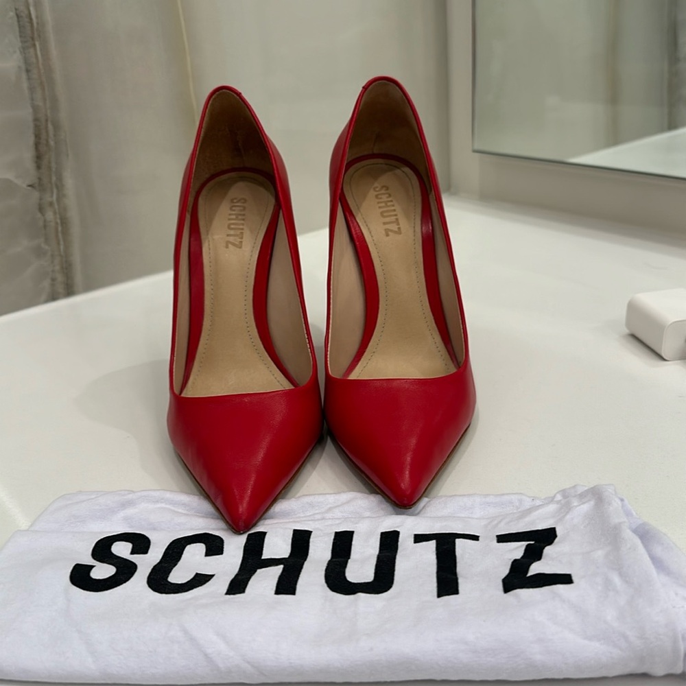 Schutz shoes - red pump size 8.5